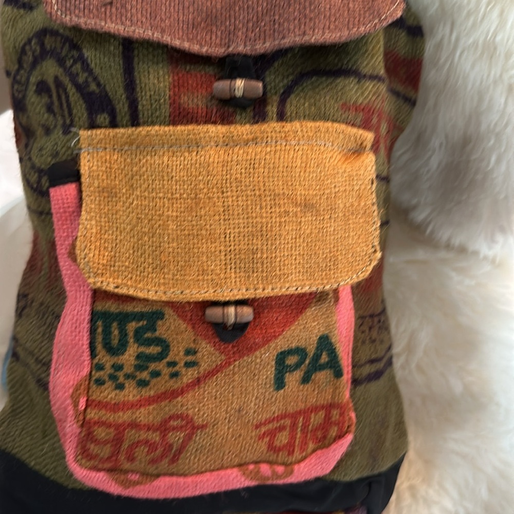 Dydaktik Recycled Jute Patchwork Backpack - image 5